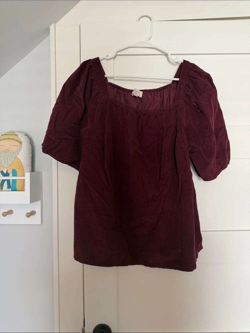 Loft Outlet Square Neck Puff Sleeve Top